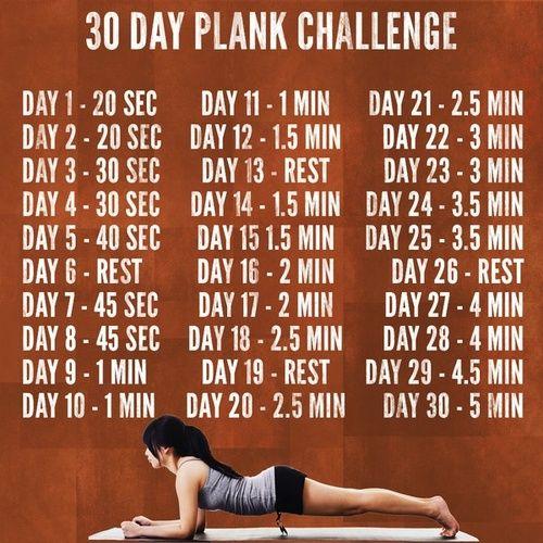 30 day plank challenge-wow!!!