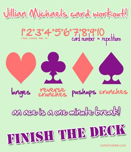 Jillian Michaels card deck workout