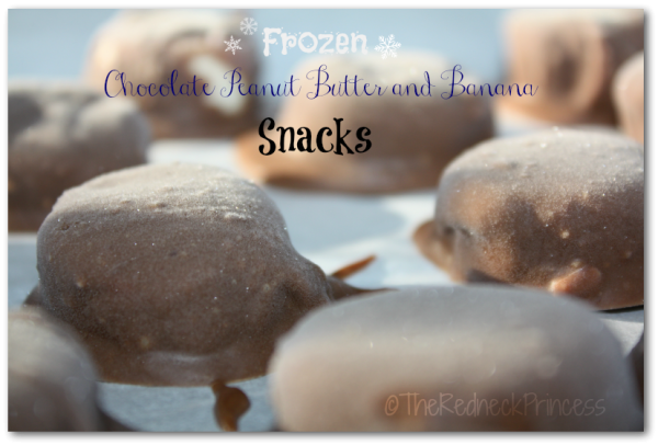 Frozen Chocolate Peanut Butter and Banana snacks