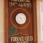 Thermometer at Furnace Creek