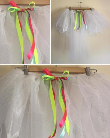 cassiefairy wedding bridal tutu white sparkly outfit neon ribbon