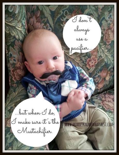 Cool Baby Gift, the Mustachifier Mustache Pacifier for Babies