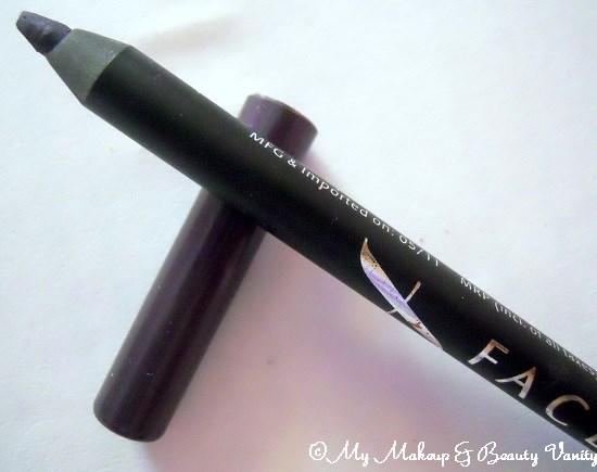 Faces Cosmetics Long Wear Eye Pencil in Purple+Faces cosmetics, faces cosmetics online india, eye makeup products+eyepencil