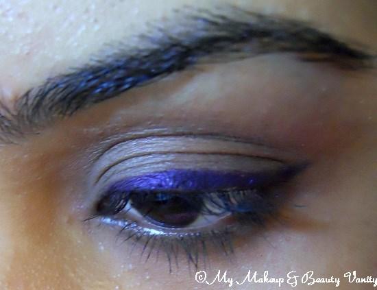 Faces Cosmetics Long Wear Eye Pencil in Purple+purple eyeliner+ long staying eyeliner+ eyeliner+ Faces cosmetics+ faces cosmetics online india+eotd