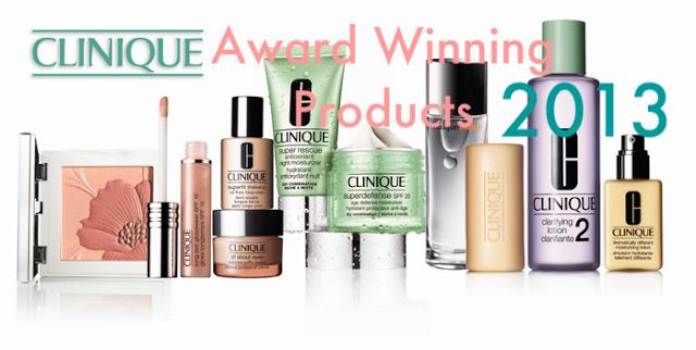 Clinique Award Winning Products 2013