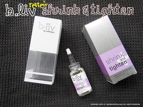 REVIEW | B.liv Shrink & Tighten Large Pores Diminishing Night Complex