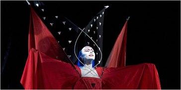 Erika Miklosa as the Queen of the Night (Cory Weaver / Met Opera)