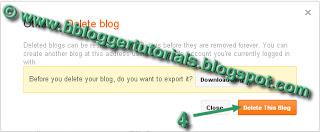 How to Delete Blog on Blogger