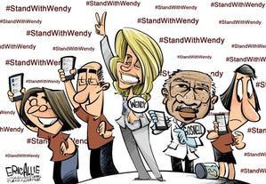 Wendy Davis cartoon