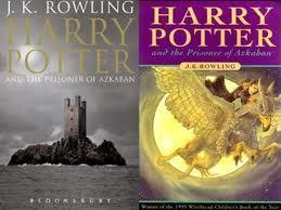 Harry Potter and the Prisoner of Askaban, in adult (l) and children's (r) editions.