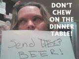Inside Blogger’s Studio: Don’t Chew Dinner Table!