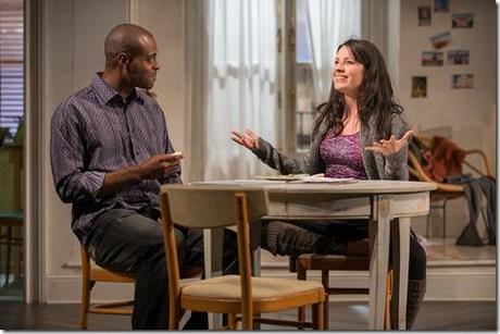 Kate Arrington and Chris Boykin in Steppenwolf Theatre Company’s production of Belleville by Amy Herzog, directed by Anne Kauffman. (photo credit: Michael Brosilow)