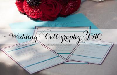 Wedding Calligraphy F.A.Q