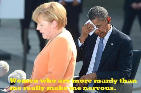 Obama sweats in Berlin 6-19-2013a