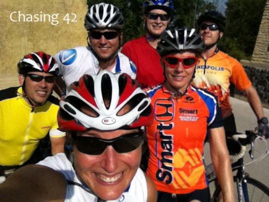 A great group to ride with...self-portrait style! 