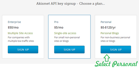 Akismet Config 2