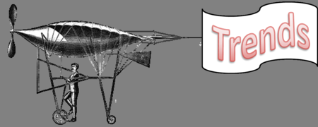 Old manpowered aircraft design  with banner clear