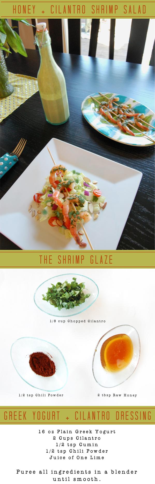 Honey + Cilantro Shrimp Salad  | Thyme is Honey