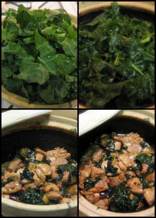 Asian chicken with kale-collage3
