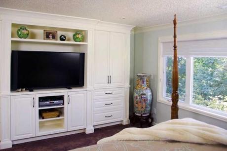 YES Spaces bedroom remodel cabinetry 700x466 Mess to YES: A Master Retreat for Parents
