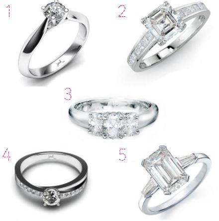 wedding hen party series engagement rings