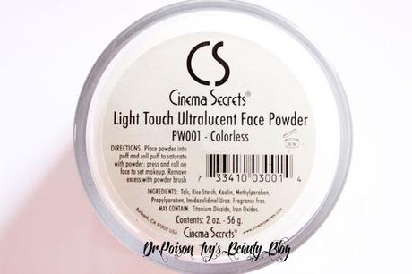 Cinema Secrets Light Touch Ultralucent Face Powder Review