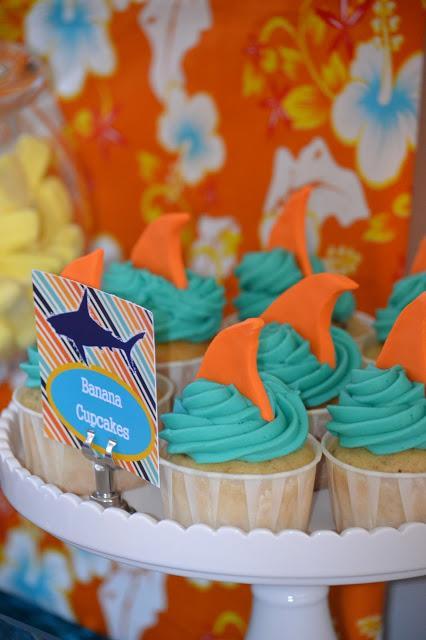 Tropical Shark Themed 3rd Birthday by Candy Chic