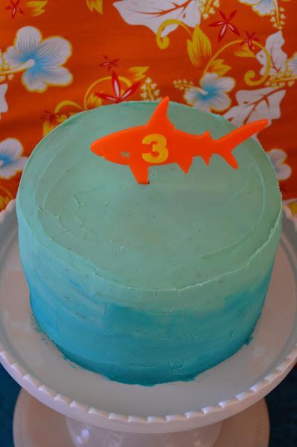 Tropical Shark Themed 3rd Birthday by Candy Chic