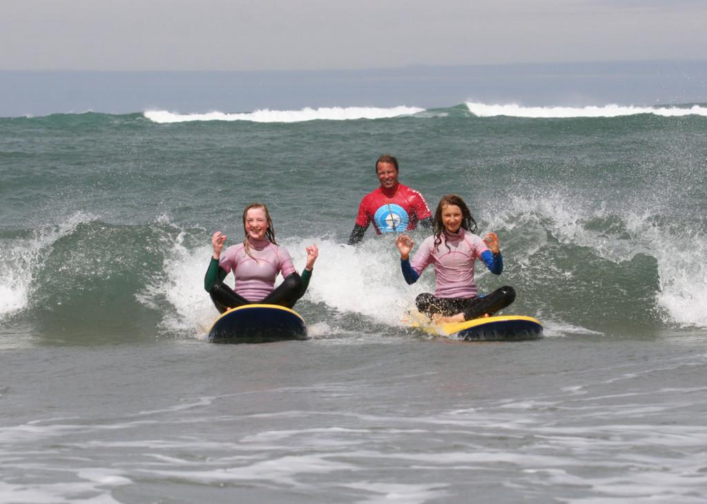 People having fun in the surf!