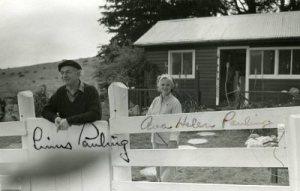 The Paulings at Deer Flat Ranch, 1962. Photo by Arthur Dubinsky.