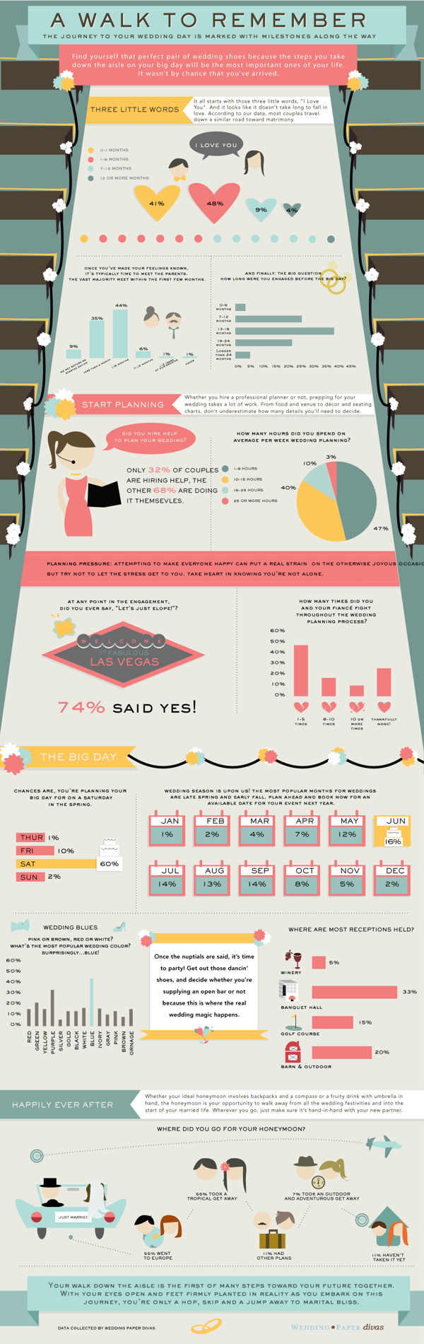 Wedding paper Divas Wedding Infographic