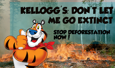 Kelloggs to Kill Many Tigers, Mascot Chokes on 1000% RDA of Irony