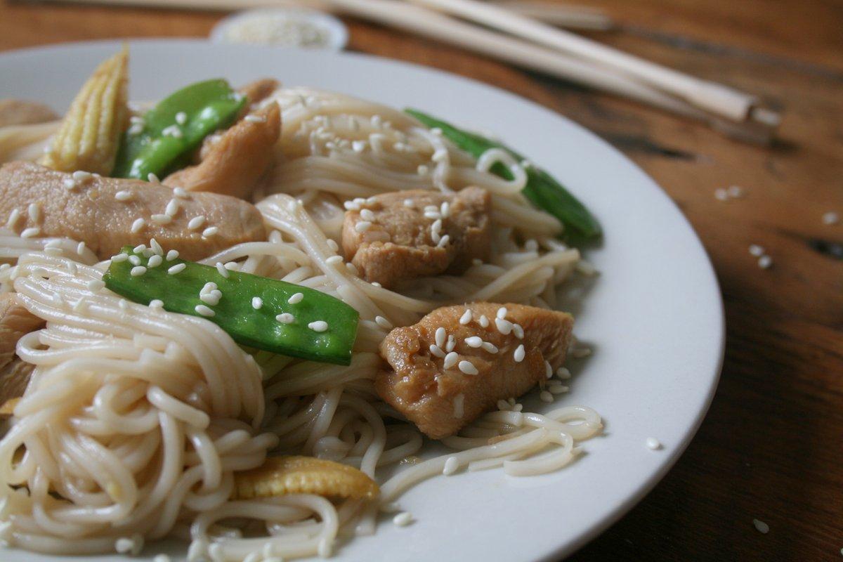 Dinner in a flash! - Honey, Soy & Lime Chicken with Noodles