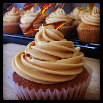 And we're off! - Salted Caramel Cupcakes