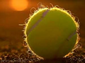 Tennis Ball Clay Court Sunlight