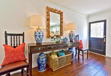 eclectic entry Coastal Design: Perfect Summer Style HomeSpirations