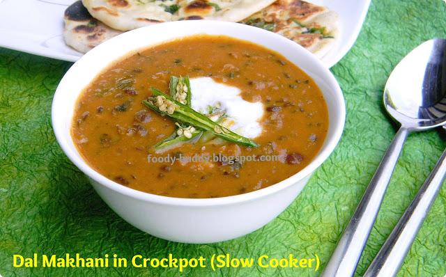 Dal Makhani Recipe in Crock Pot & Pressure Cooker Method