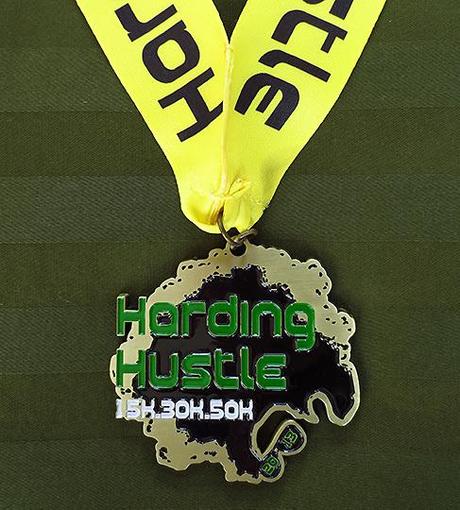 Harding Hustle 50k (2013) race medal