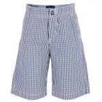 Mayoral Blue and White Gingham Shorts