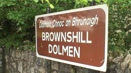 brownshill dolmen sign - county carlow - ireland