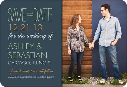 Save the Date Magnets Chalkboard Special - Front : Slate