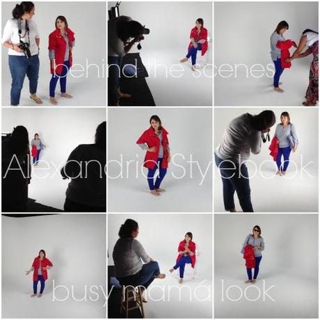 Behind the scenes of Alexandria Stylebook photo shoot