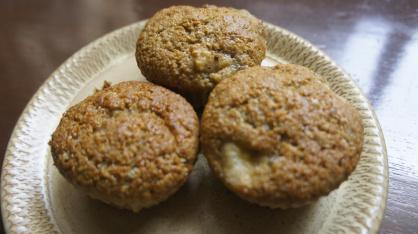 On Tuesday - Oatmeal & Banana Muffins