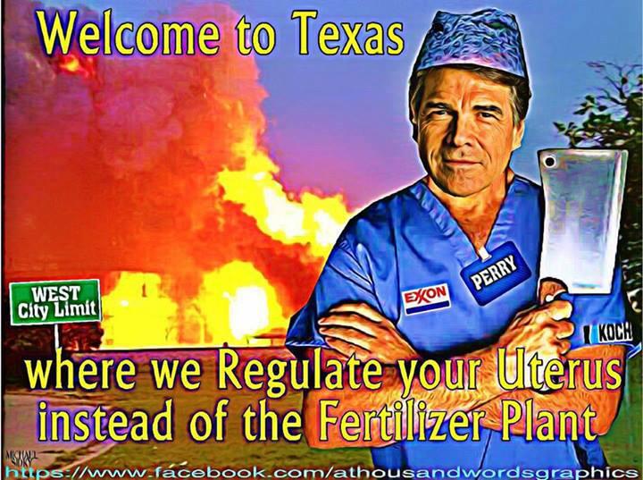 Texas -- what are you afraid of? Women?  Be afraid of women, not sanitary products.