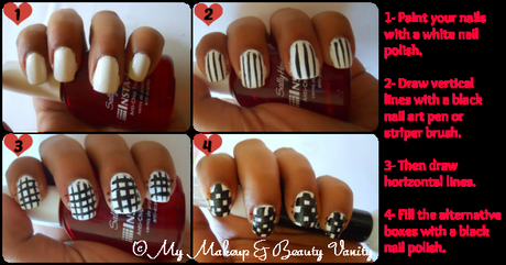 checkered nail art tutorial+nail art tutorial+nail art+nail+tutorial
