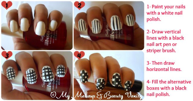 checkered nail art tutorial+nail art tutorial+nail art+nail+tutorial