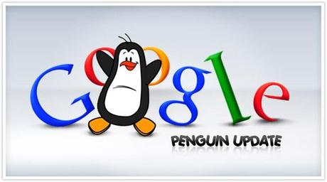 Dancing Penguin with Google Logo, Text Google Update