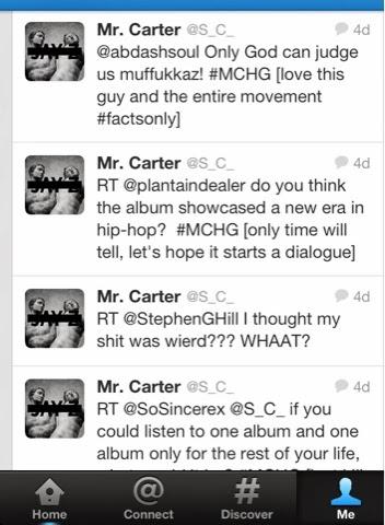 Twitter Q&A; with Mr S. Carter