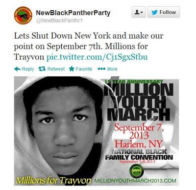 'Shut Down New York On Sept 7th'  Says New Black Panther Party Over Zimmerman Verdict