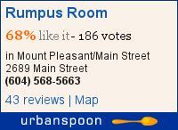 Rumpus Room on Urbanspoon